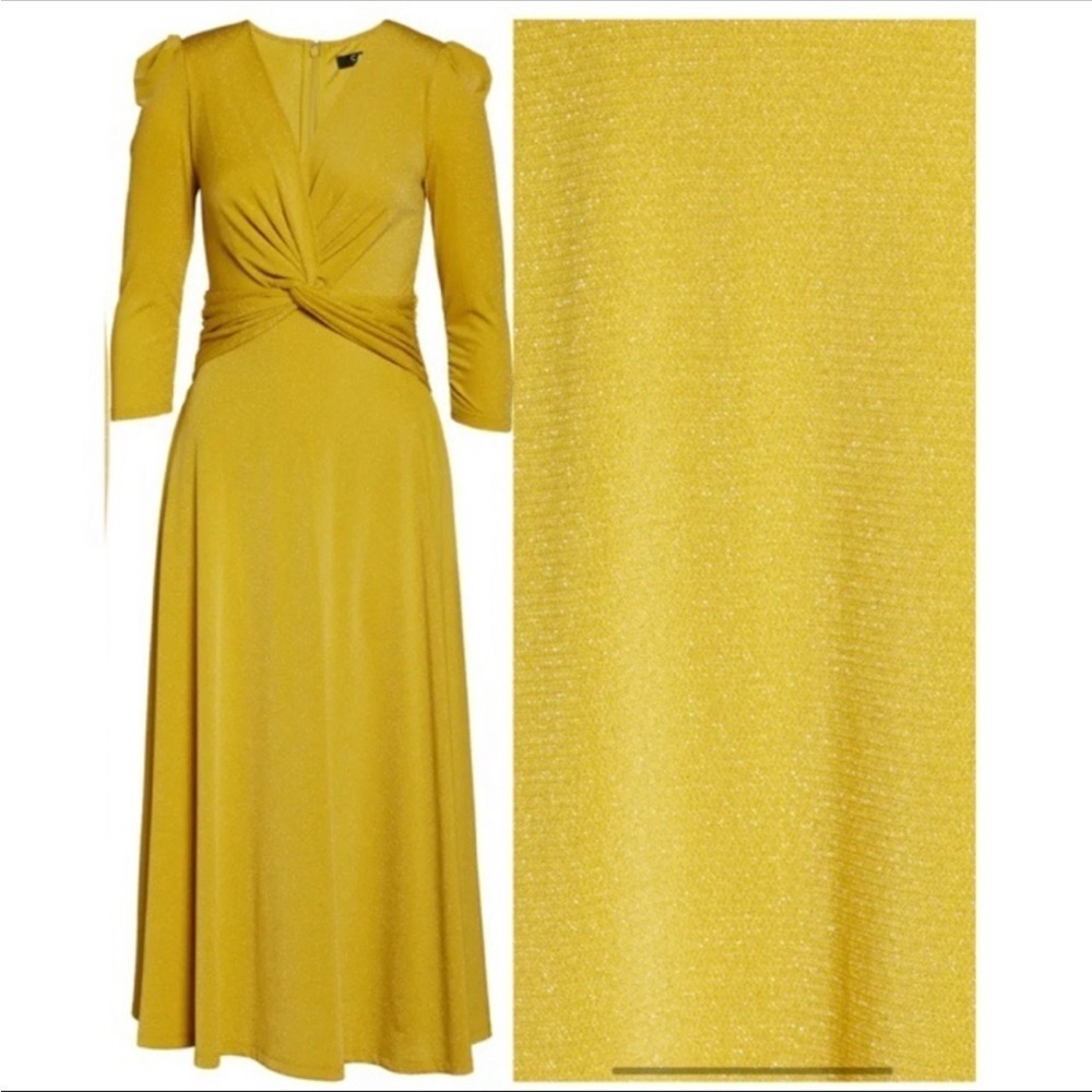 CAARA Callie Fit‎ & Flare Midi Dress Sm